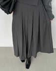 Jupe à col — Gris