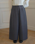 Pantalon large — Gris