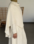 Blouse avec cape — Crème
