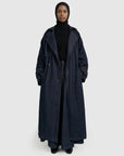 Trench long en denim