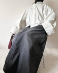 Denim skirt — Washed gray