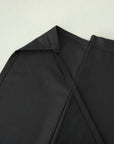 Jupe portefeuille en lin — Noir