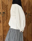 Top avec plis à la taille