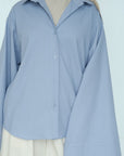 Chemise en lin — Baby blue