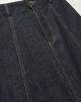 Jupe en jean longue — Gris foncé