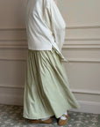 Jupe froncée — Vert