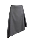 Jupe midi asymétrique — Gris