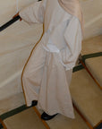 Jupe culotte en lin — Crème