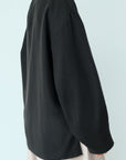Puff-Sleeve Top — Black