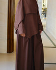 Jupe culotte en lin — Marron
