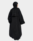 Trench oversize long — Noir