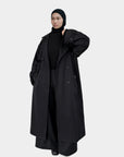 Trench oversize long — Noir