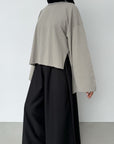T-shirt oversize — Gris