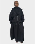Veste à double zip — Noir