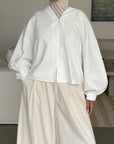 Chemisier en lin — Blanc