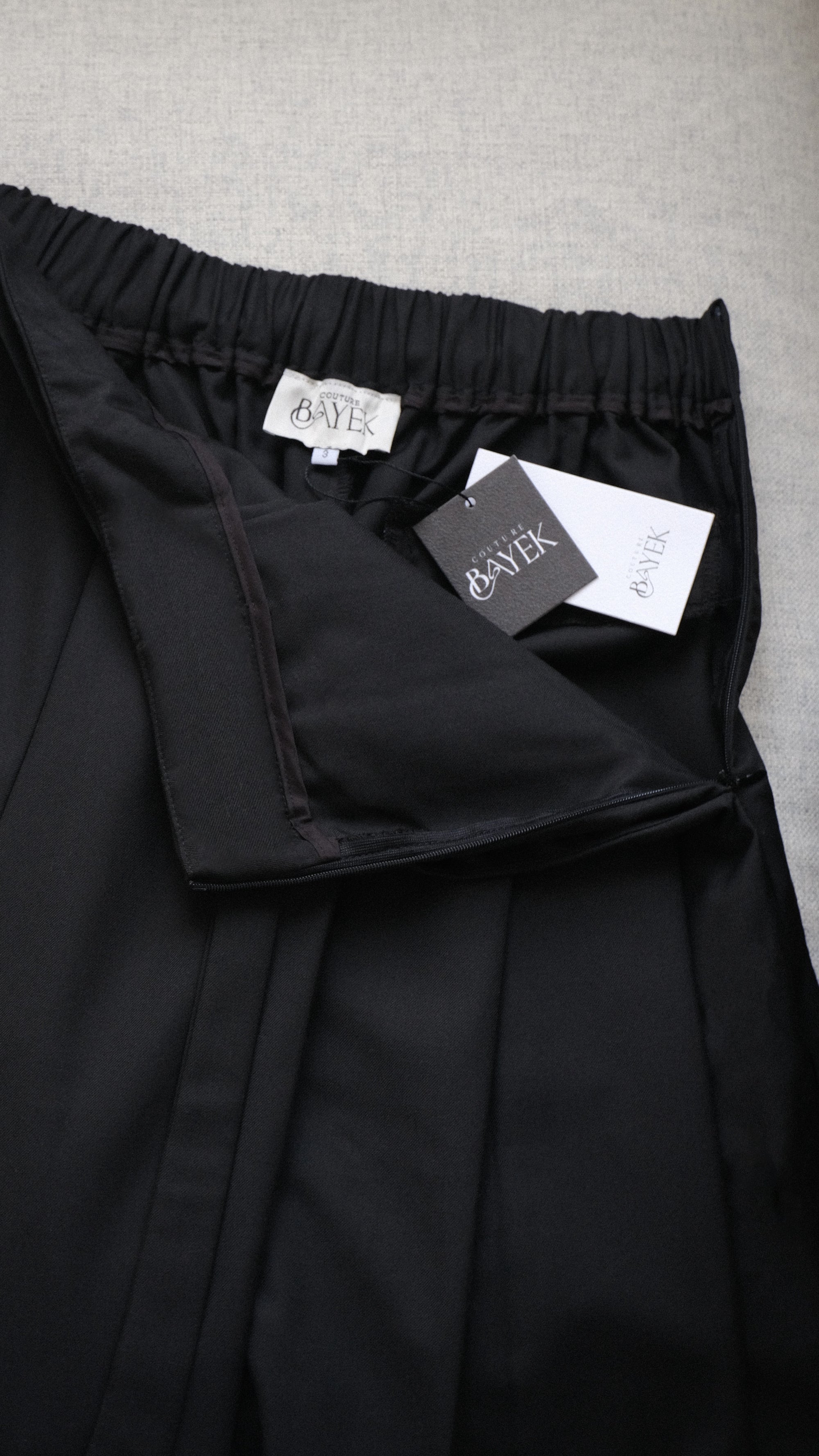 Pantalon plissé — Noir
