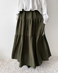 Ruffled skirt — Khaki