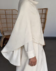 Blouse avec cape — Crème
