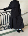 Jupe froncée — Noir