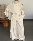 Pantalon large portefeuille — Crème