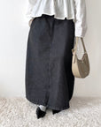Denim skirt — Dark gray