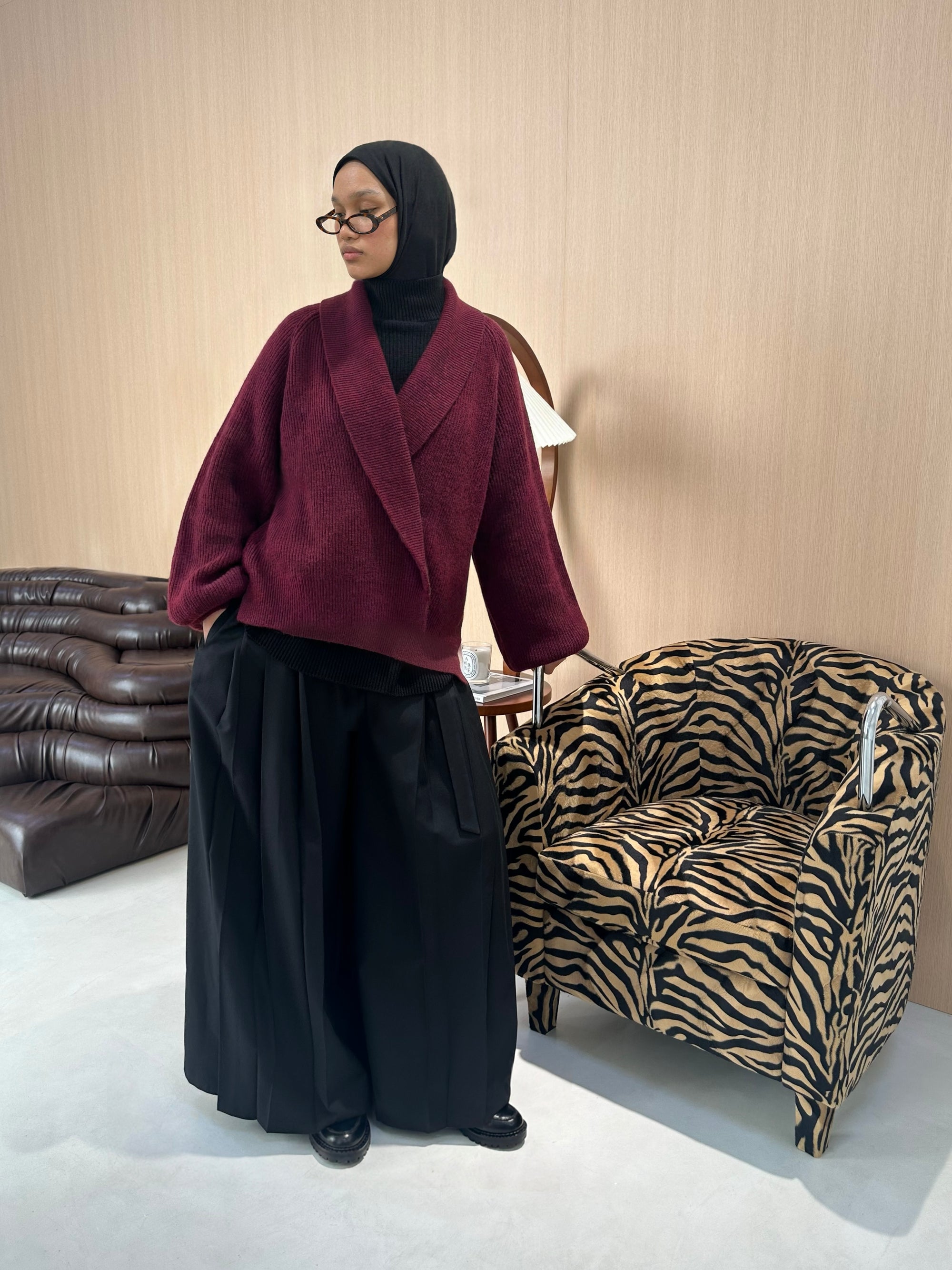 Cardigan — Bordeaux