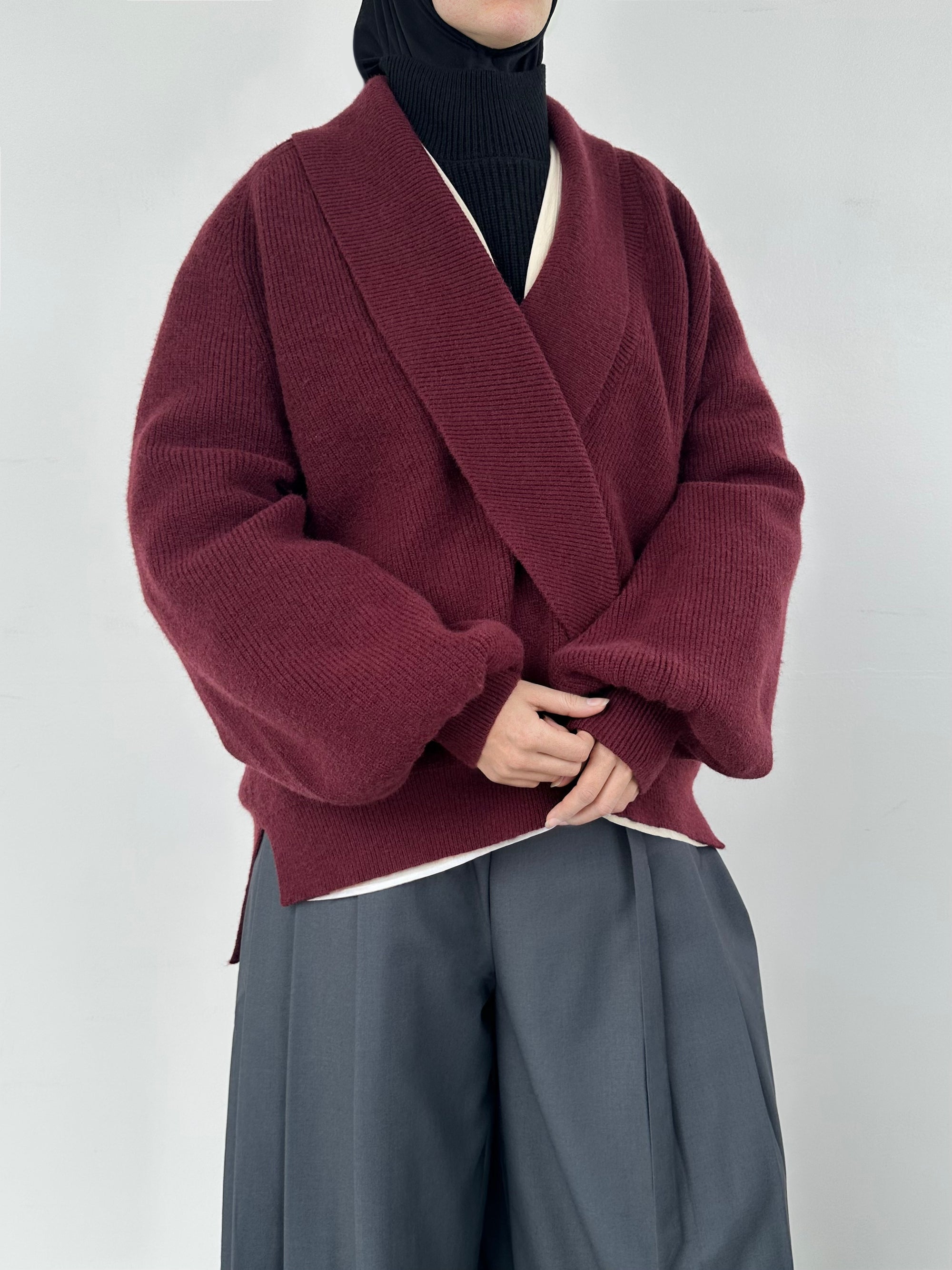 Cardigan — Bordeaux