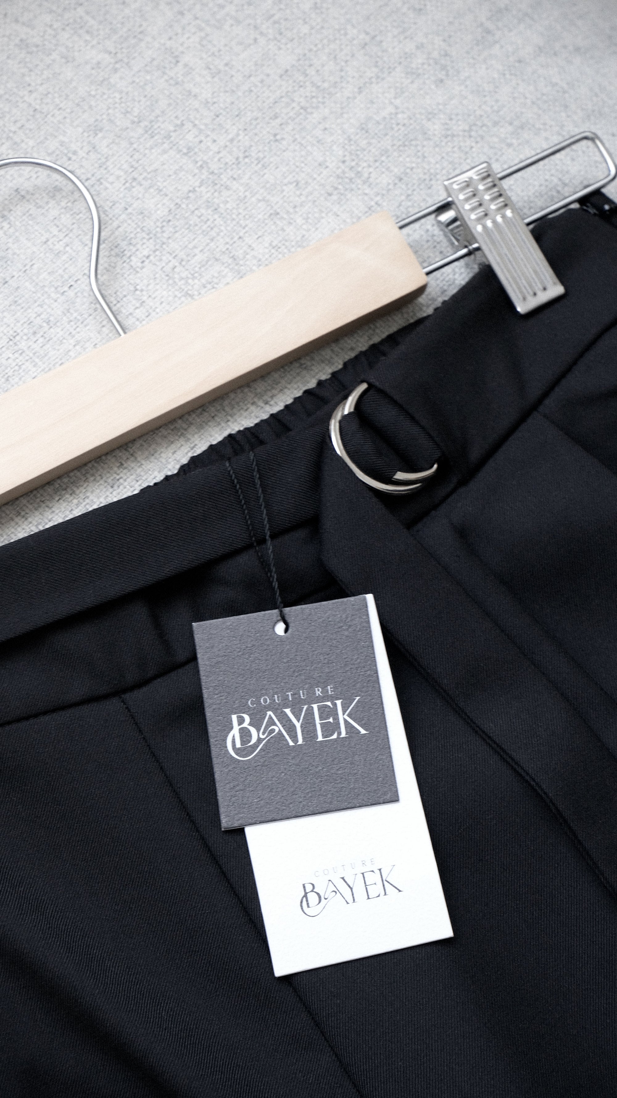 Pantalon plissé — Noir