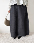 Denim skirt — Dark gray