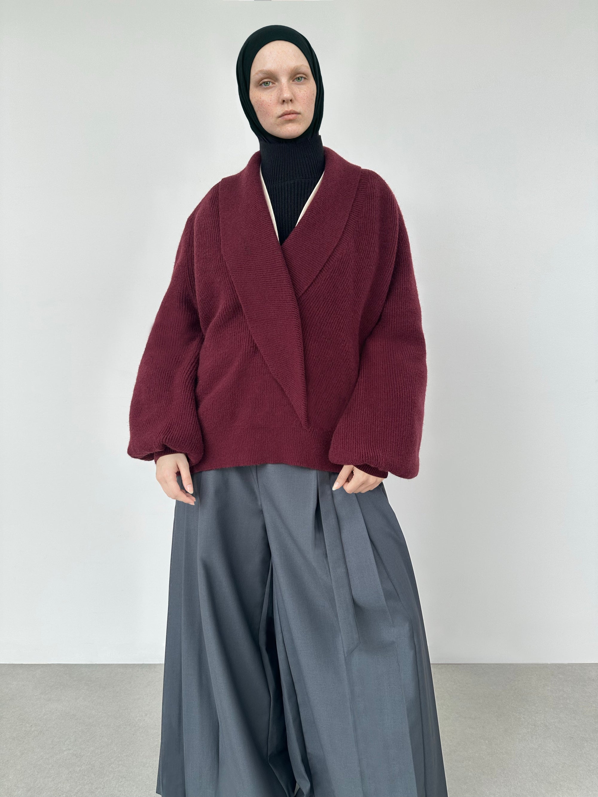 Cardigan — Bordeaux