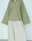 Chemise en lin — Vert