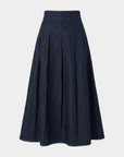 Jupe en jean plissée — Bleu