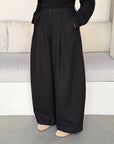 Pantalon barrel — Noir