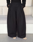 Pantalon barrel — Noir