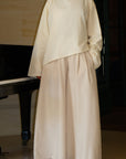 Jupe culotte en lin — Crème