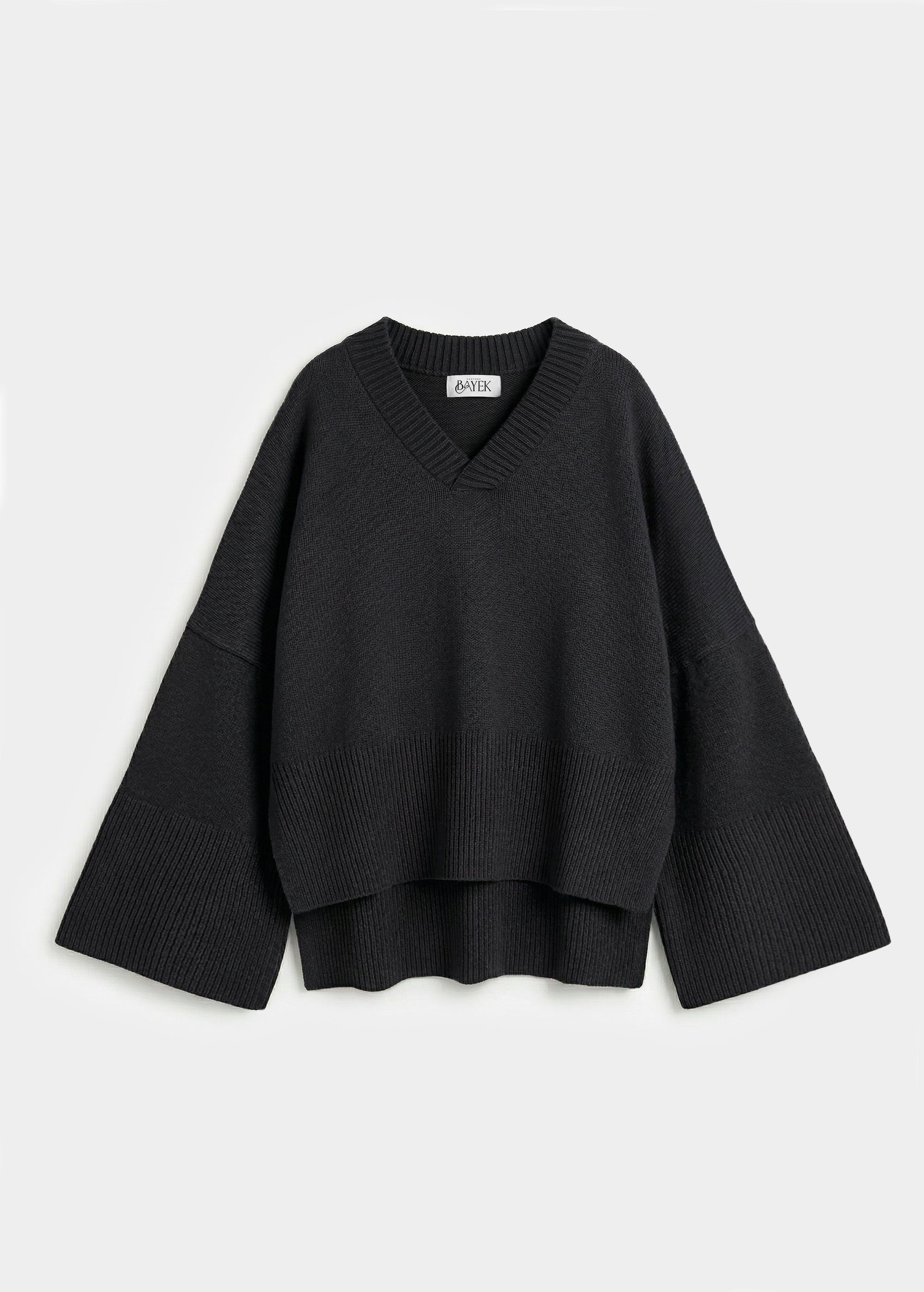 Pull à col V — Noir