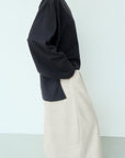 Puff-Sleeve Top — Black