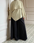 Jupe culotte en lin — Noir
