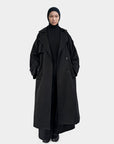 Trench oversize long — Noir