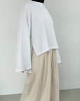 T-shirt oversize — Blanc
