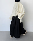 T-shirt oversize — Jaune beurre