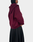 Veste à double zip — Bordeaux