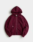 Veste à double zip — Bordeaux