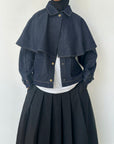 Veste en denim avec cape