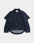 Veste en denim avec cape