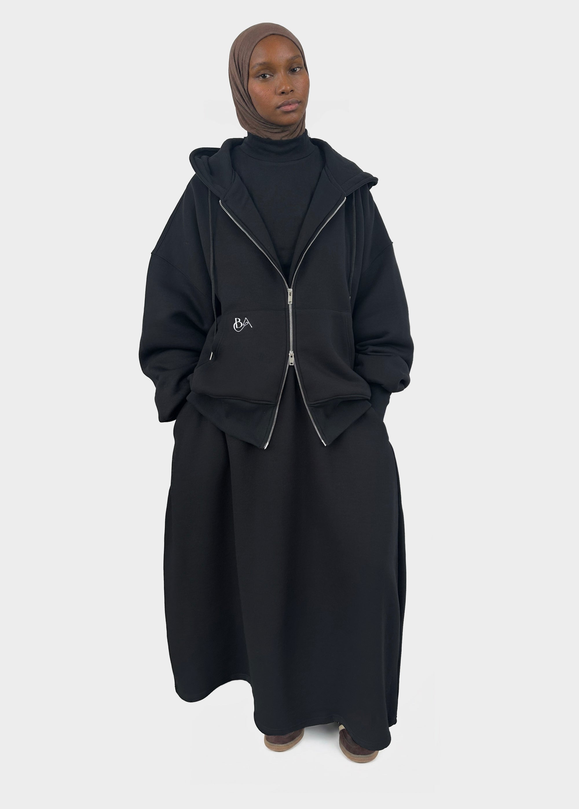 Jupe épaisse dense — Noir