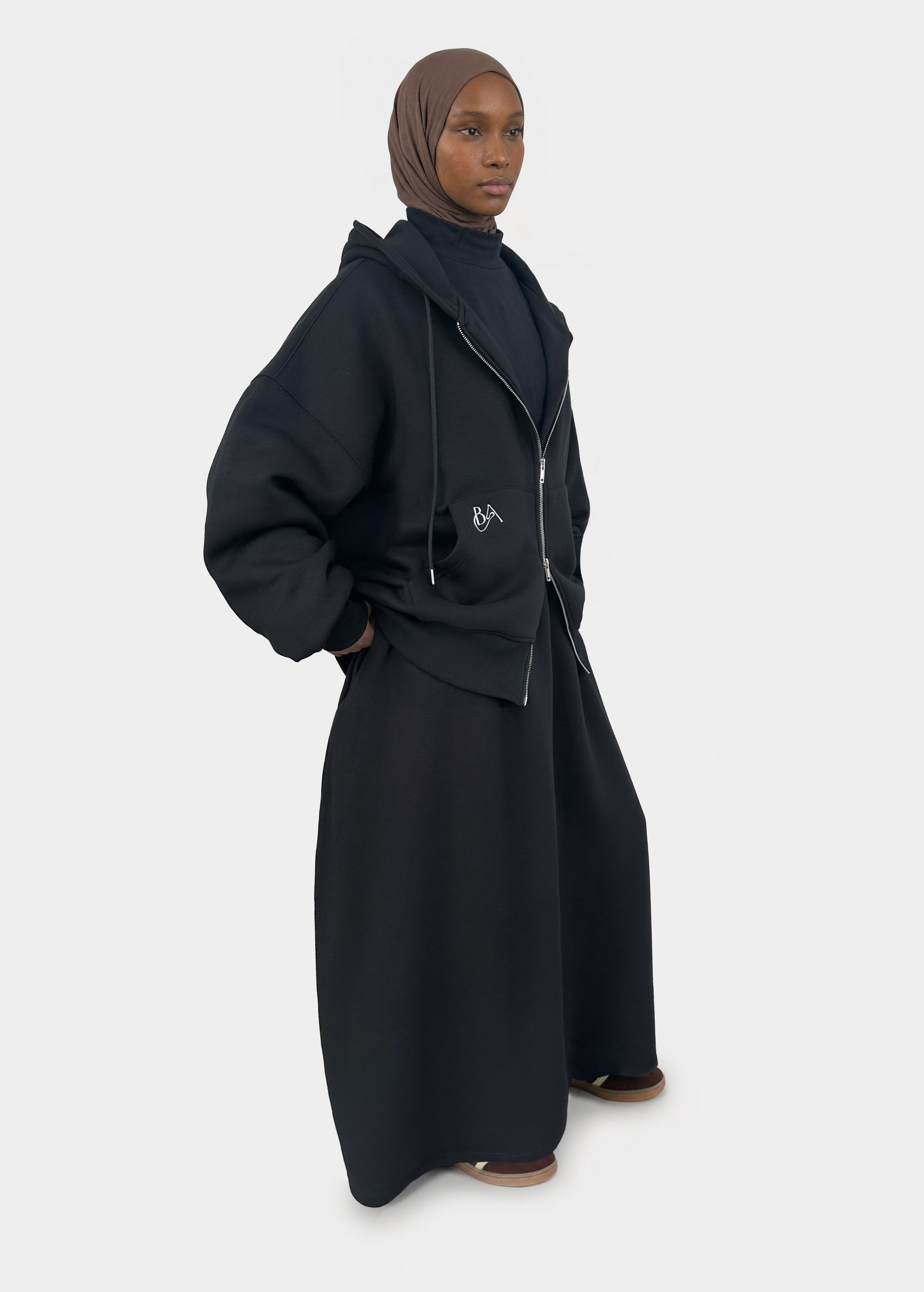 Jupe épaisse dense — Noir