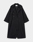 Trench oversize long — Noir